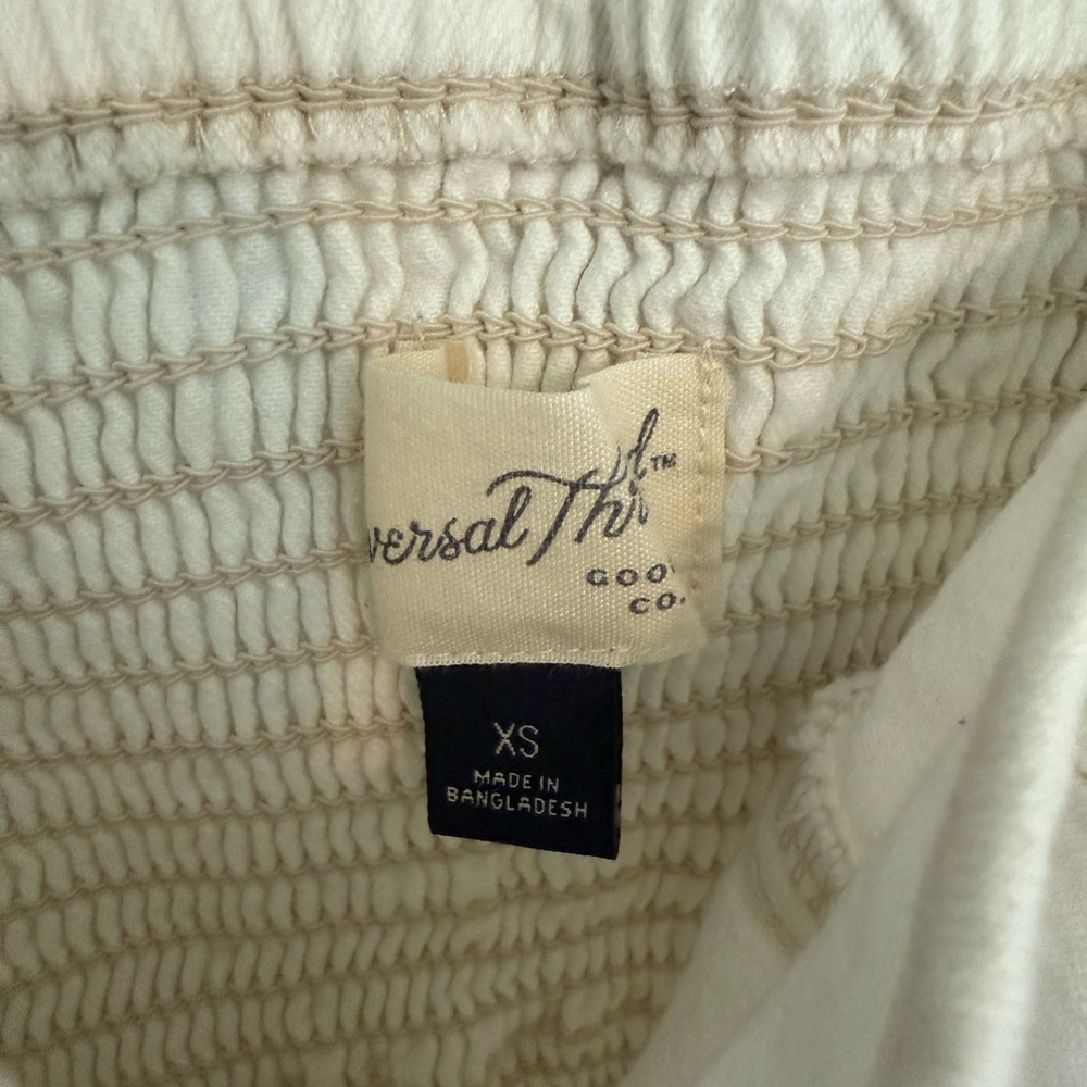 Universal Thread White Button-Down Denim Midi Dre… - image 2